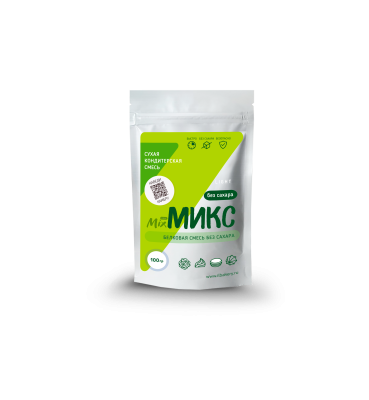 "Микс Лайт" сухая кондитерская смесь без сахара на основе яичного белка (100г)